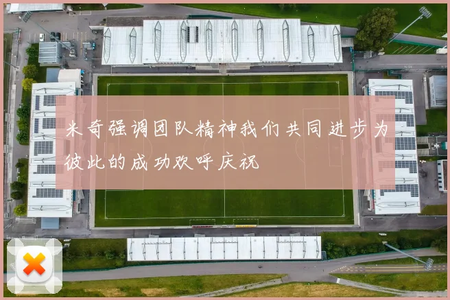 米奇强调团队精神我们共同进步为彼此的成功欢呼庆祝