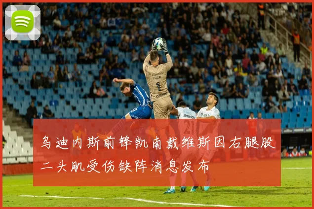 乌迪内斯前锋凯南戴维斯因右腿股二头肌受伤缺阵消息发布